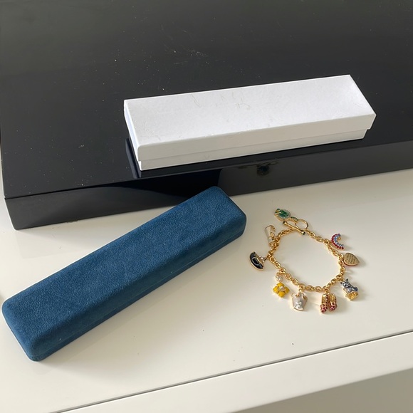 Bradford Exchange WIZARD of OZ Gold Plated Multi Color Sparkly Charm Bracelet - Picture 4 of 5